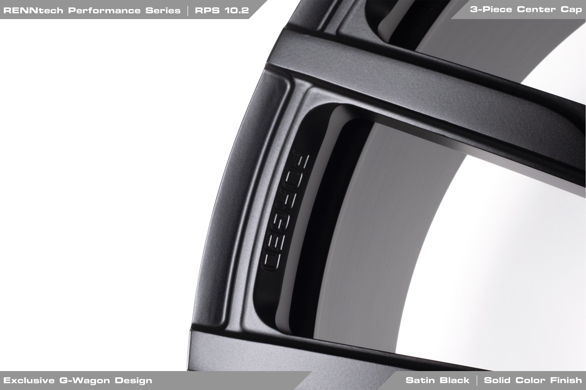 Black RPS 10.2 spoke close up - RPS 10.2 Forged 23-inch Wheels for the 2013-2018 G 63 AMG