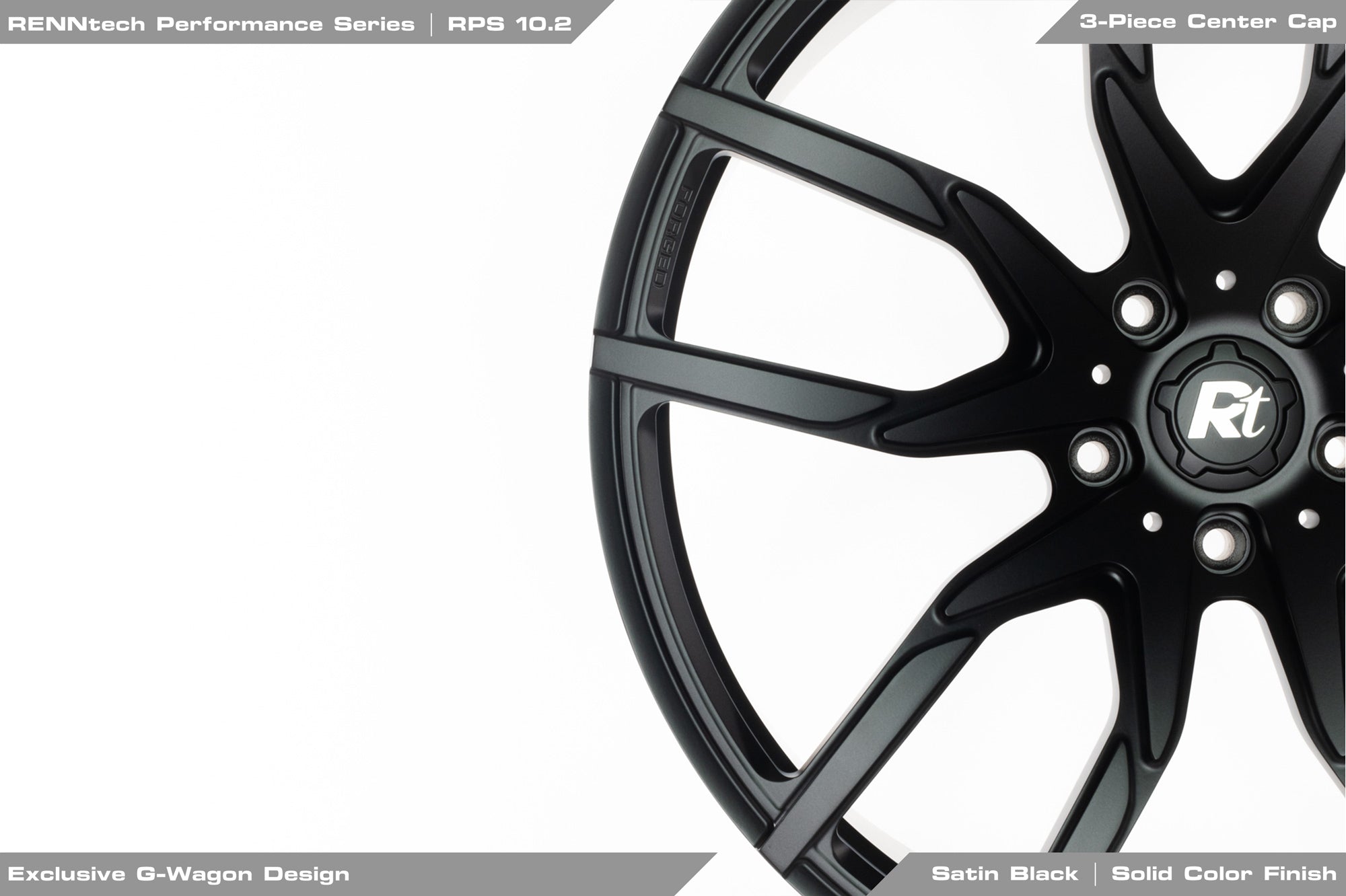 G 63 RPS 10.2 wheel with Rt center cap - RPS 10.2 Forged 23-inch Wheels for the 2013-2018 G 63 AMG