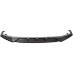 A front view of Urban Automotive Carbon Fiber Front Splitter for Audi C8 RS7 2020+ with white background