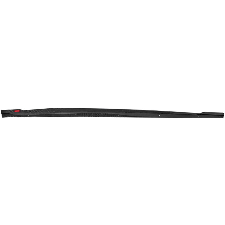 A front view of Urban Automotive Carbon Fiber Side Skirts Audi C8 RS7 2020+ with white background