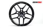 Gloss black RTS wheel from the front - RTS Forged 19/20-inch Wheels for the 2018-2021 AMG GT R / GT R Pro