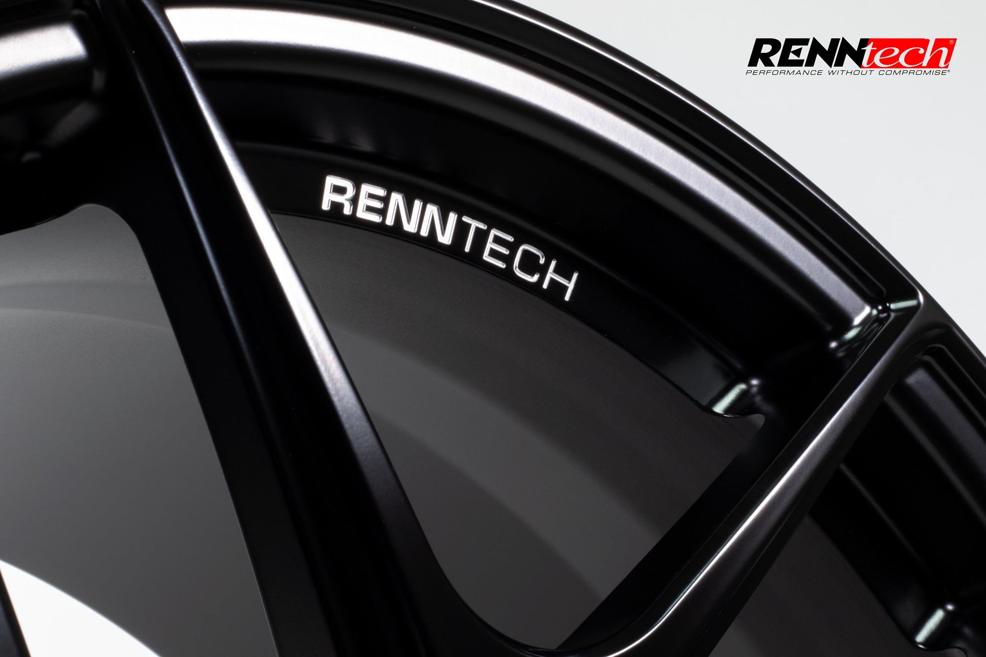 Black RTS barrel with RennTech lettering - RTS Forged 19/20-inch Wheels for the 2021 AMG GT Black Series