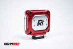 Red RennTech power module with the Rt logo on its machined lid - Power Module for the 2023-2026 C 43 AMG
