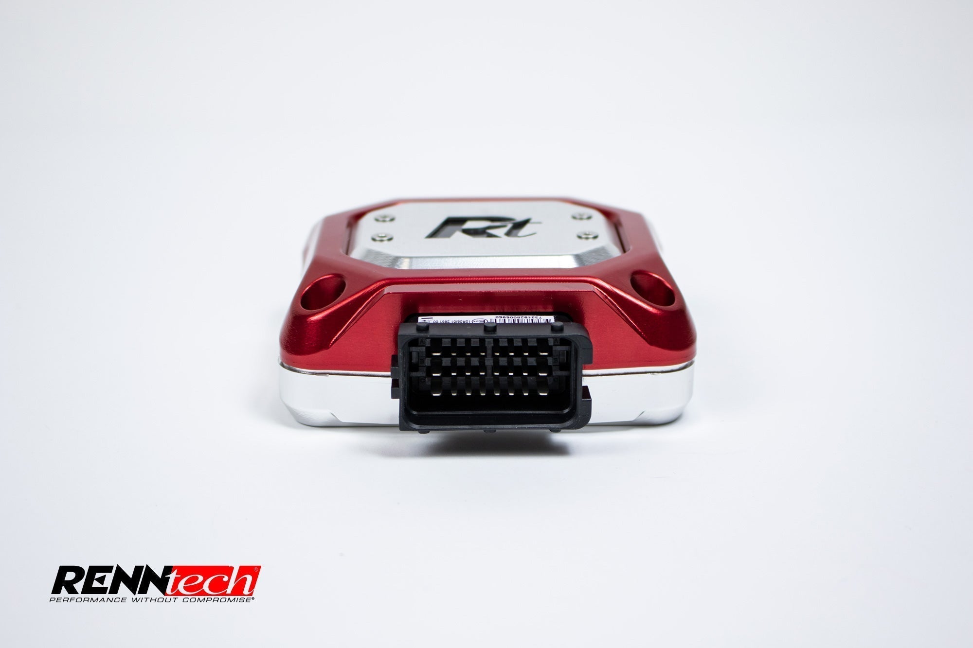 A front view of RENNtech ECU-Upgrade | R232 | 4.0 L BiTurbo | 579 HP | 664 LB-FT for Mercedes-Benz SL 55 AMG 2022-2023 lying down with white background