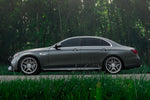 Grey E 63 sedan car on RennTech RTS wheels - RTS Forged 20-inch Wheels for the 2017-2023 E 63 AMG