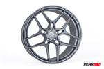 Grey RennTech RTS flow-formed wheel for the W213 E 63 from the front - RTS Forged 20-inch Wheels for the 2017-2023 E 63 AMG