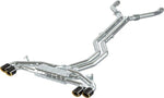 close view of Capristo Valved Exhaust w. Mid-Pipes (for OE Actuators) for Range Rover Sport SV (P635) 2023-2025 with white background