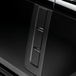 L460 carbon side vent trim, angled detail on black paint