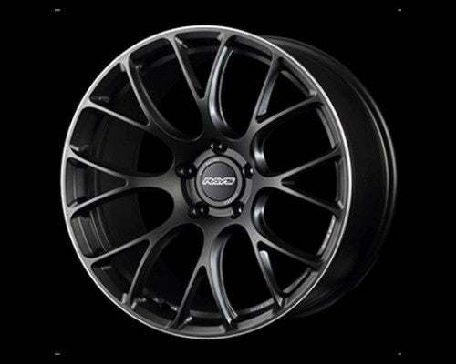 A front view of Volk Racing G16 Wheel 19x10 5x120 34mm Gunblack with black background