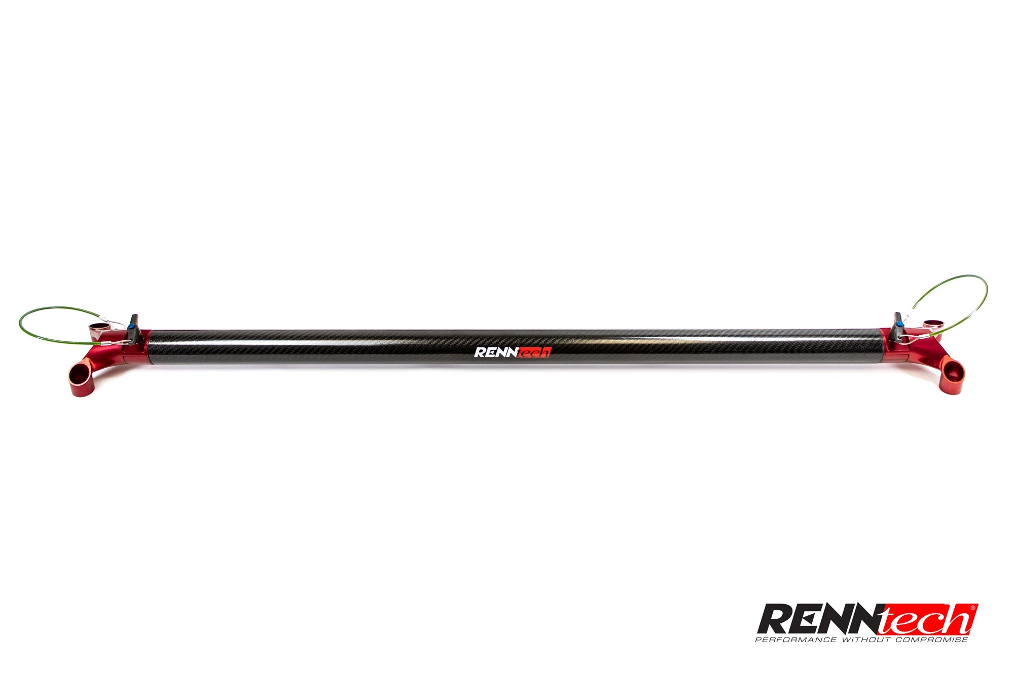 RennTech carbon rear strut bar for the W204 C-Class, view 2 - Carbon Fiber Rear Strut Bar for the 2008-2014 C-Class