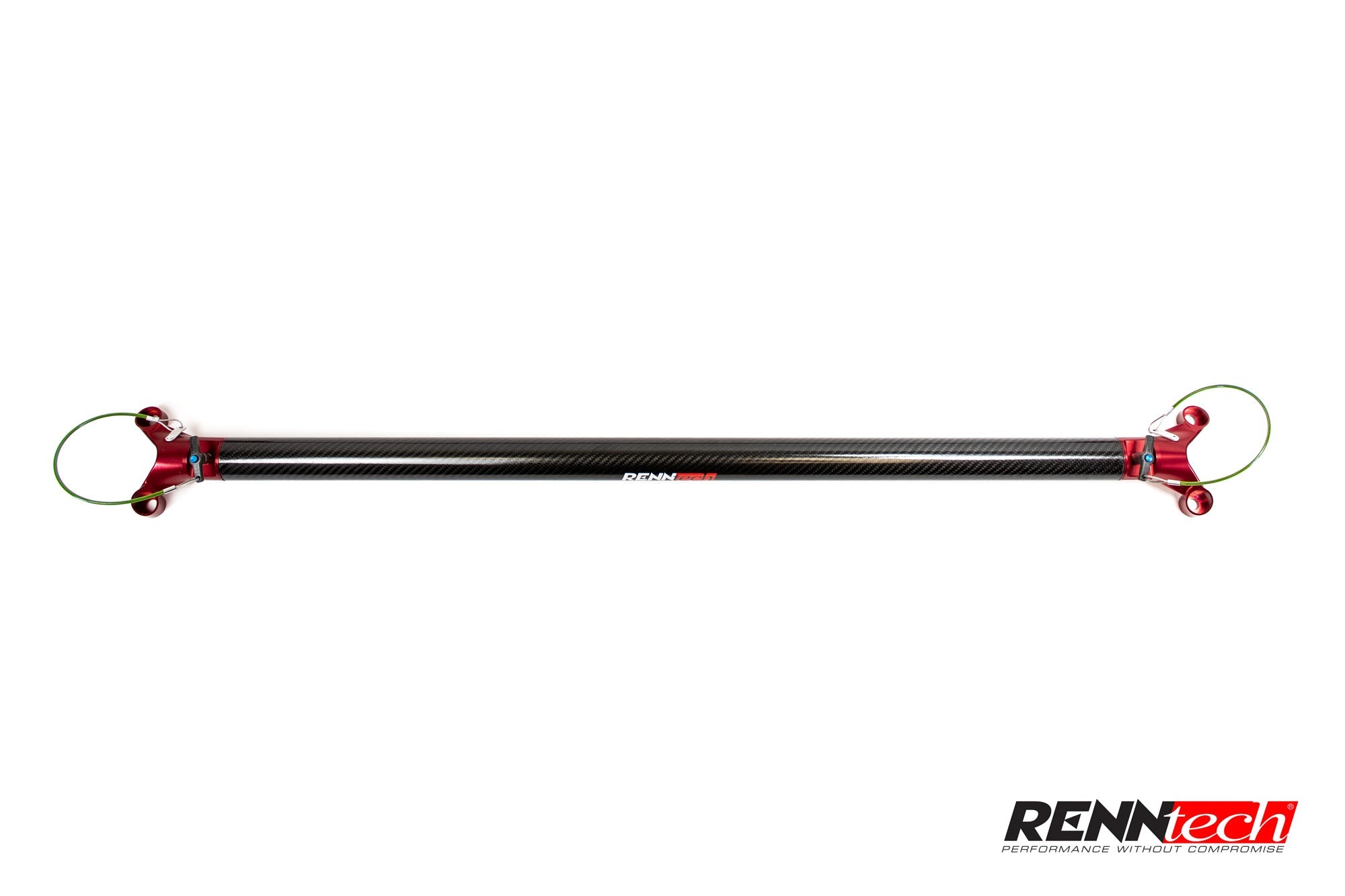 RennTech carbon rear strut bar for the W204 C-Class, view 3 - Carbon Fiber Rear Strut Bar for the 2008-2014 C-Class