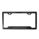APR Performance Carbon Fiber License Plate Frame with white background