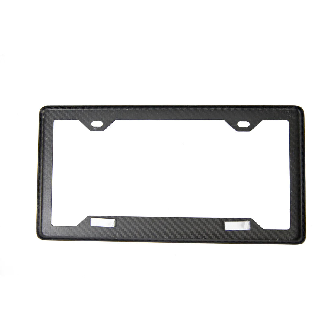 APR Performance Carbon Fiber License Plate Frame with white background