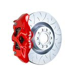 GD Impreza Brembo GT 4-piston front kit, red caliper (S family), 326mm type 1 slotted 1-piece disc