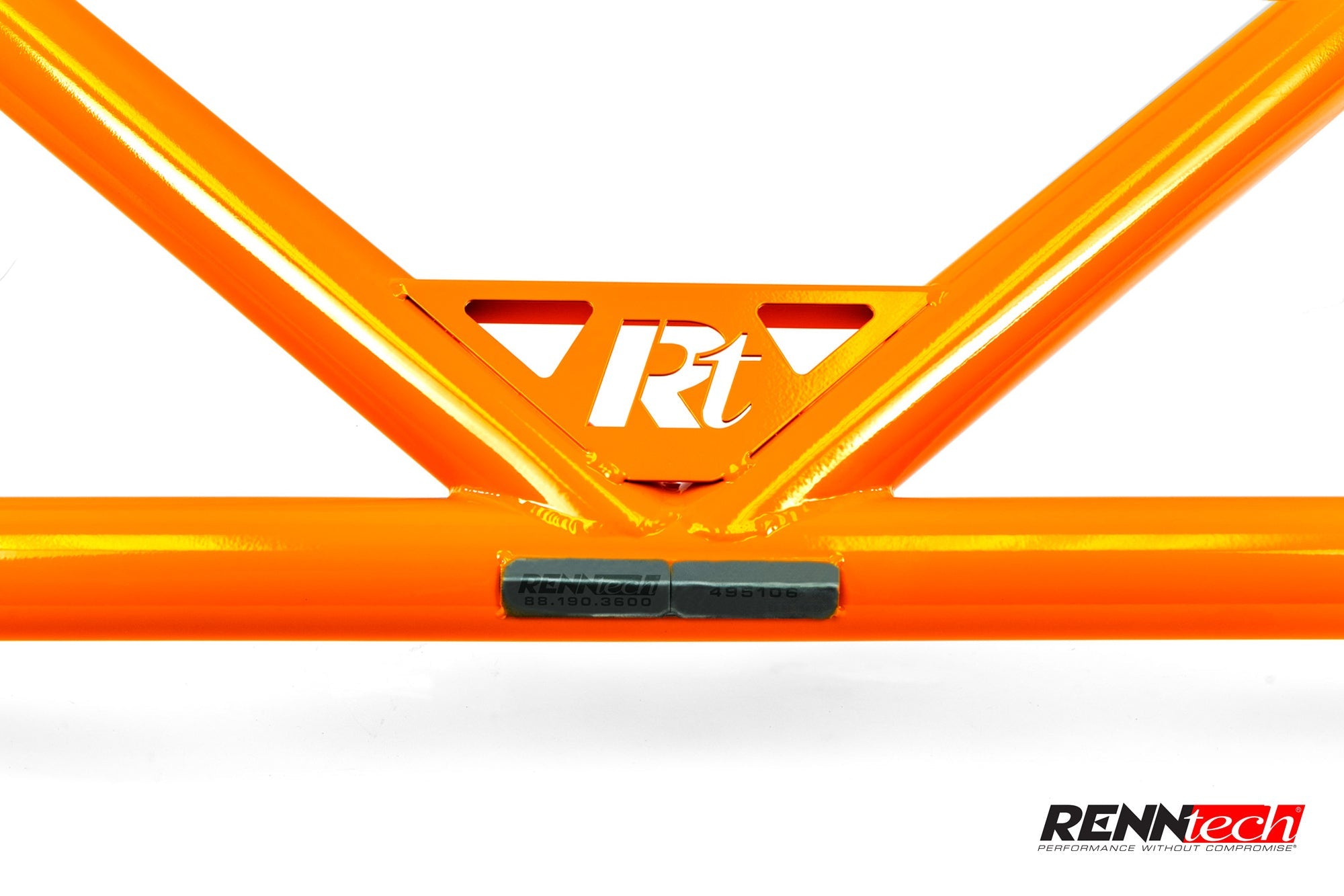 Rt logo plate on the rollbar crossbar - Rollbar for the 2016-2021 AMG GT / S / R / C / Pro / Black Series