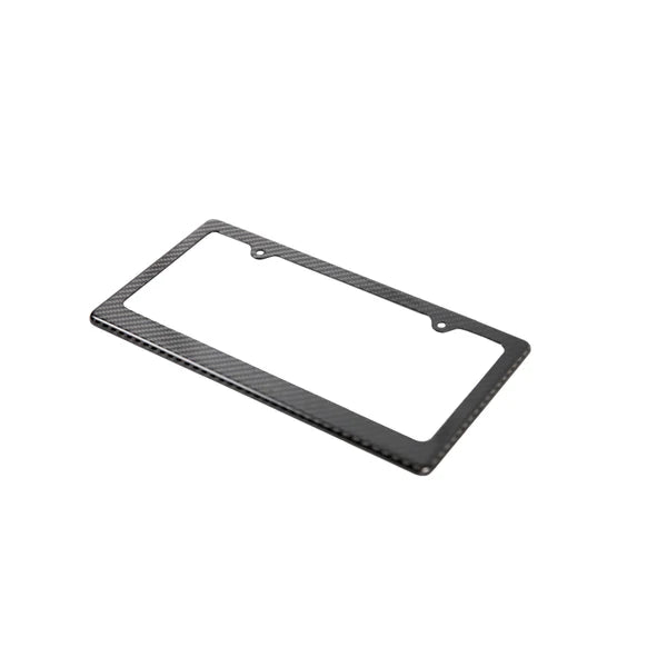 APR Performance Carbon Fiber License Plate Frame with white background