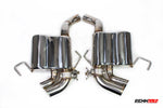 Stainless RennTech sport mufflers with valves and quad tips - Sport Mufflers for the 2022-2026 SL 63 AMG