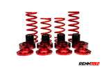 Red RennTech lowering springs with adjustable perches, full set - Coilover Suspension for the 2022-2026 SL 63 AMG