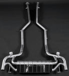 Capristo valved exhaust for the Mercedes-AMG SLS with mid-pipes, top view