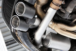 Soul 997.1 Carrera valved exhaust: close-up of installed black quad tips