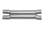 Soul FF / GTC4Lusso V12 x-chamber midpipe: X-chamber midpipe, side view