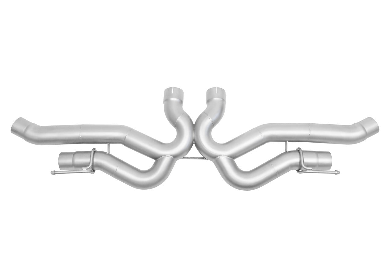 Soul Urus sport x-pipe exhaust system: sport X-pipe exhaust, top view