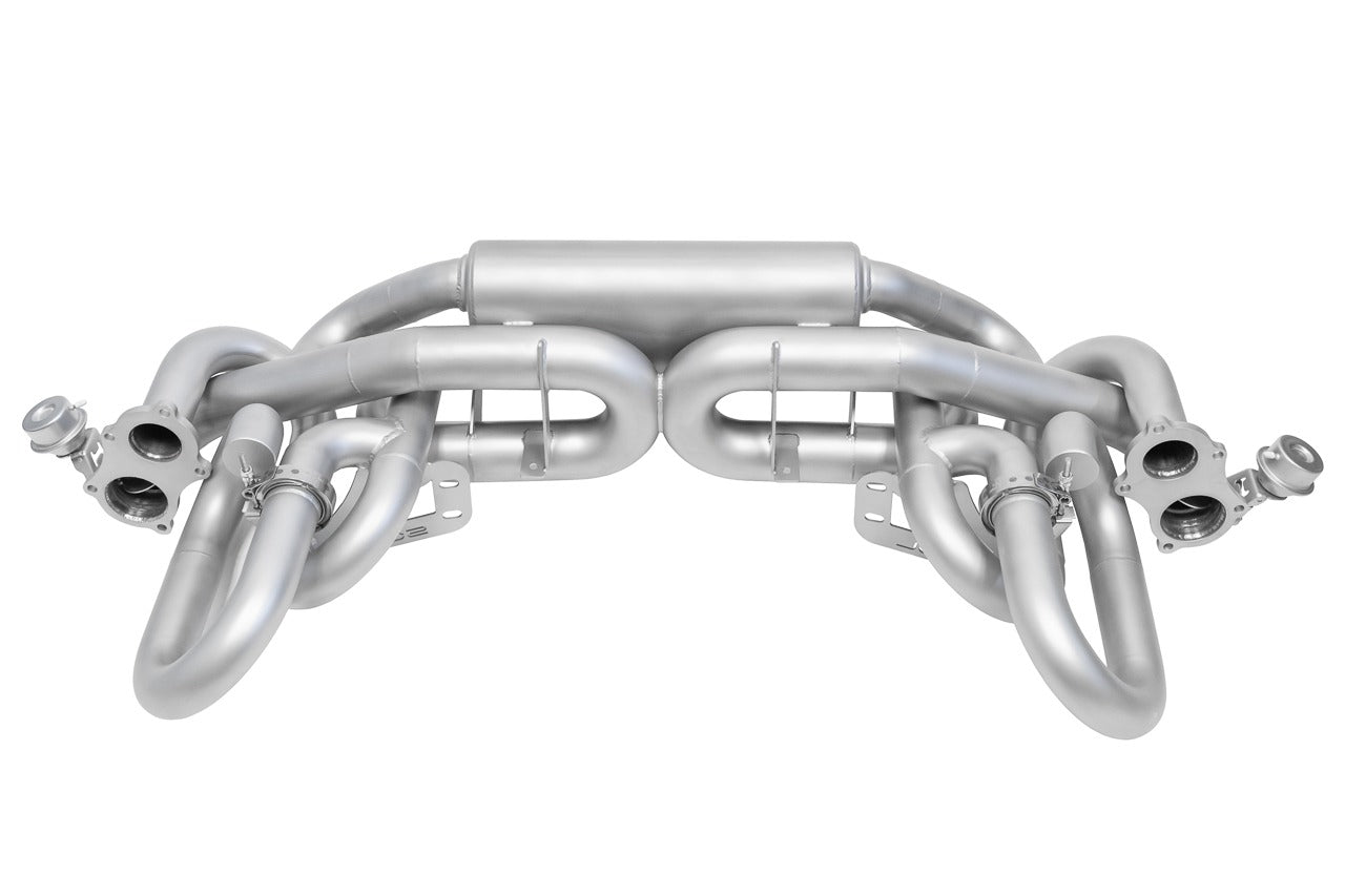 Soul 718 GT4 / Spyder / GTS valved exhaust system: sport package, top view
