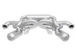 Soul 718 GT4 RS / Spyder RS performance packages: muffler and header layout, top view