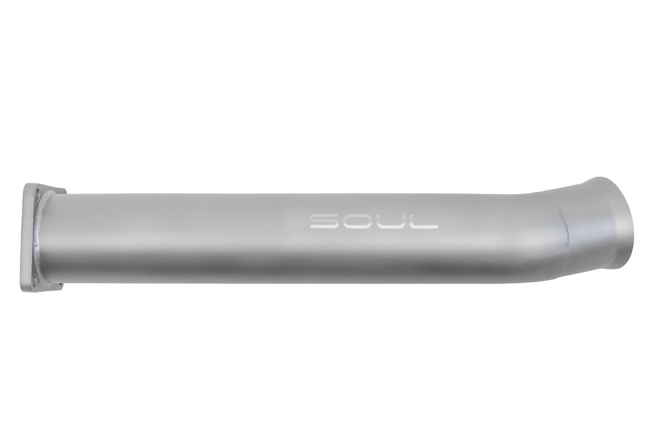 Soul 964 Carrera sport cats / cat bypass pipes: 964 cat bypass pipe, side view