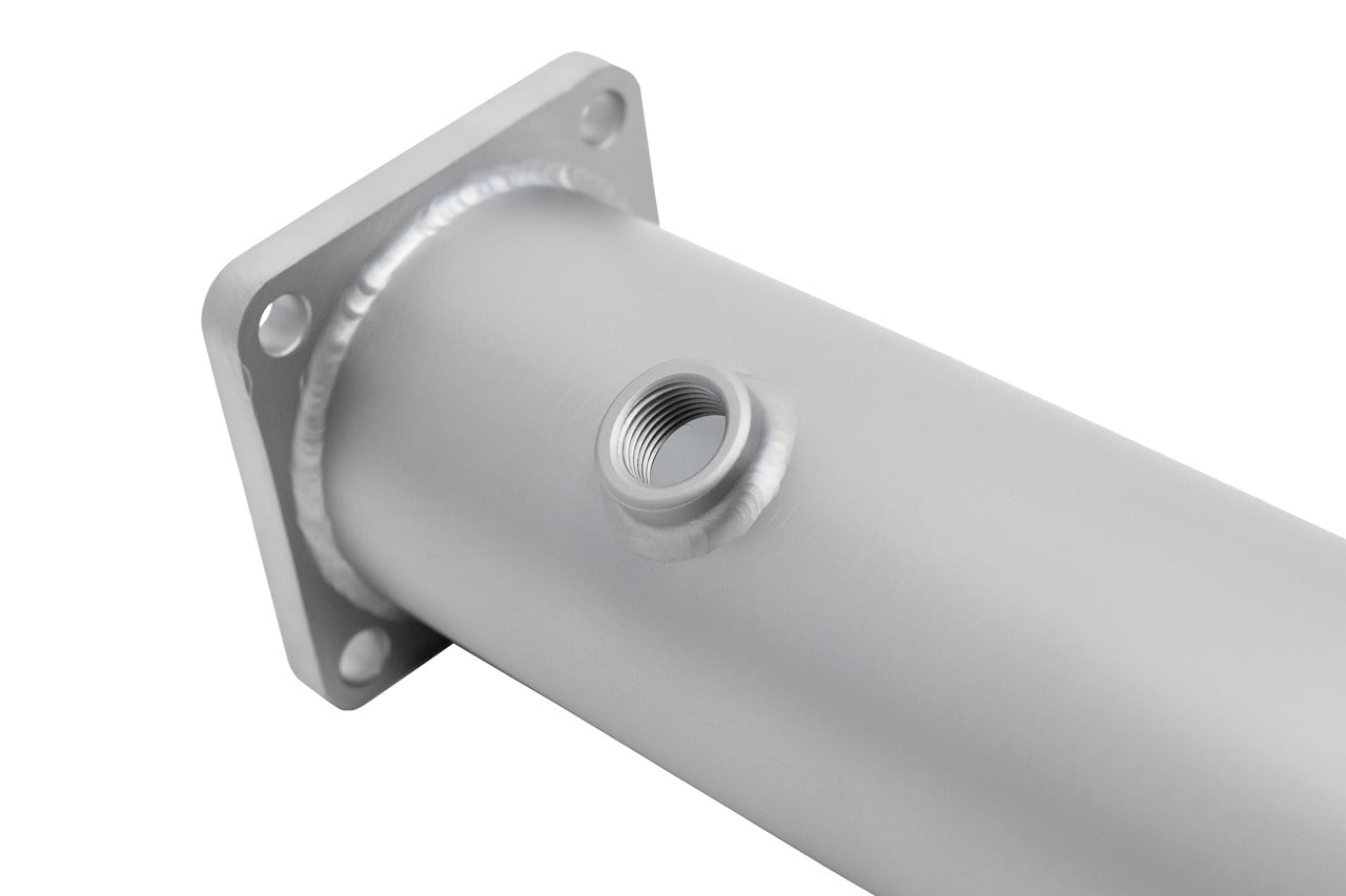 Soul 964 Carrera sport cats / cat bypass pipes: close-up of the bypass pipe inlet flange