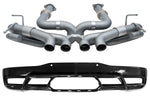 C8 Corvette z06 exhaust conversion package: Z06 conversion package with center tips and rear fascia