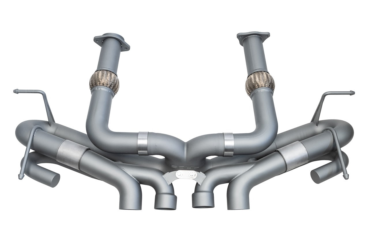 Soul C8 Corvette z06 exhaust conversion package: conversion package exhaust, front view