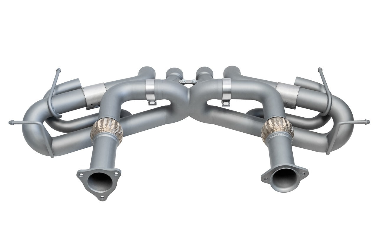 Soul C8 Corvette z06 exhaust conversion package: conversion package exhaust, top view