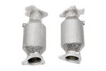 Soul C8 Corvette Z06 sport exhaust package: pair of sport cats, front view