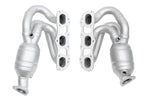 Soul 987.2 Boxster / Cayman long tube street headers: street headers, port flange view