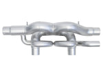 Soul 991.2 Carrera PSE x-pipe exhaust: X-pipe exhaust, top view