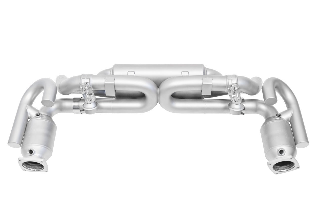 Soul 991.2 Carrera non-PSE valved exhaust package: valved package, top view