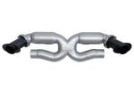 Soul 992.1 Carrera x-pipe exhaust system: 992 Turbo X-pipe exhaust with black tips