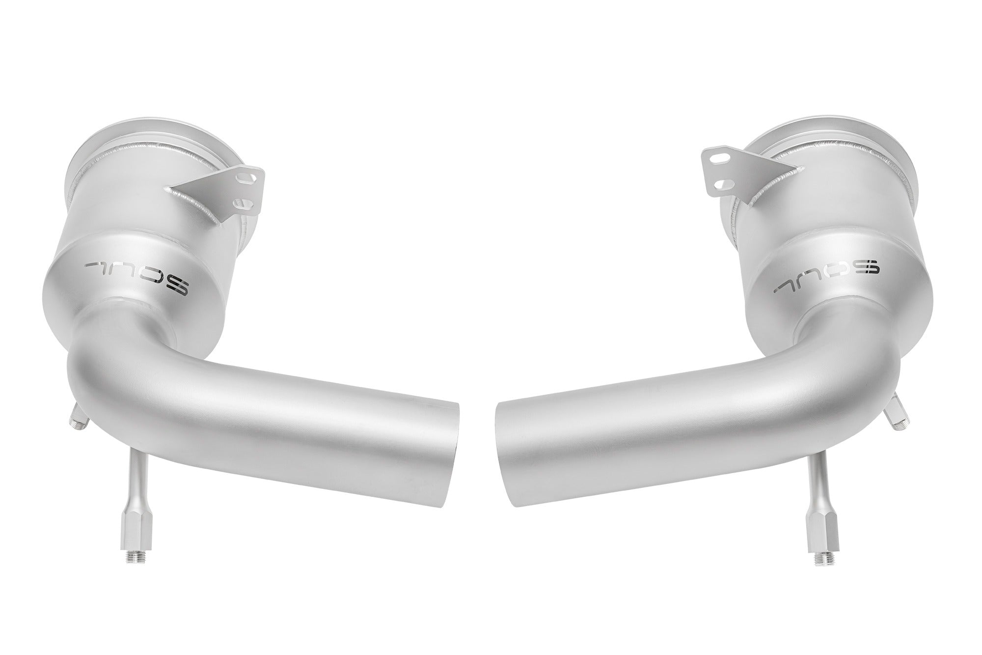 Soul 992.2 Carrera competition link pipes: sport cats, side view
