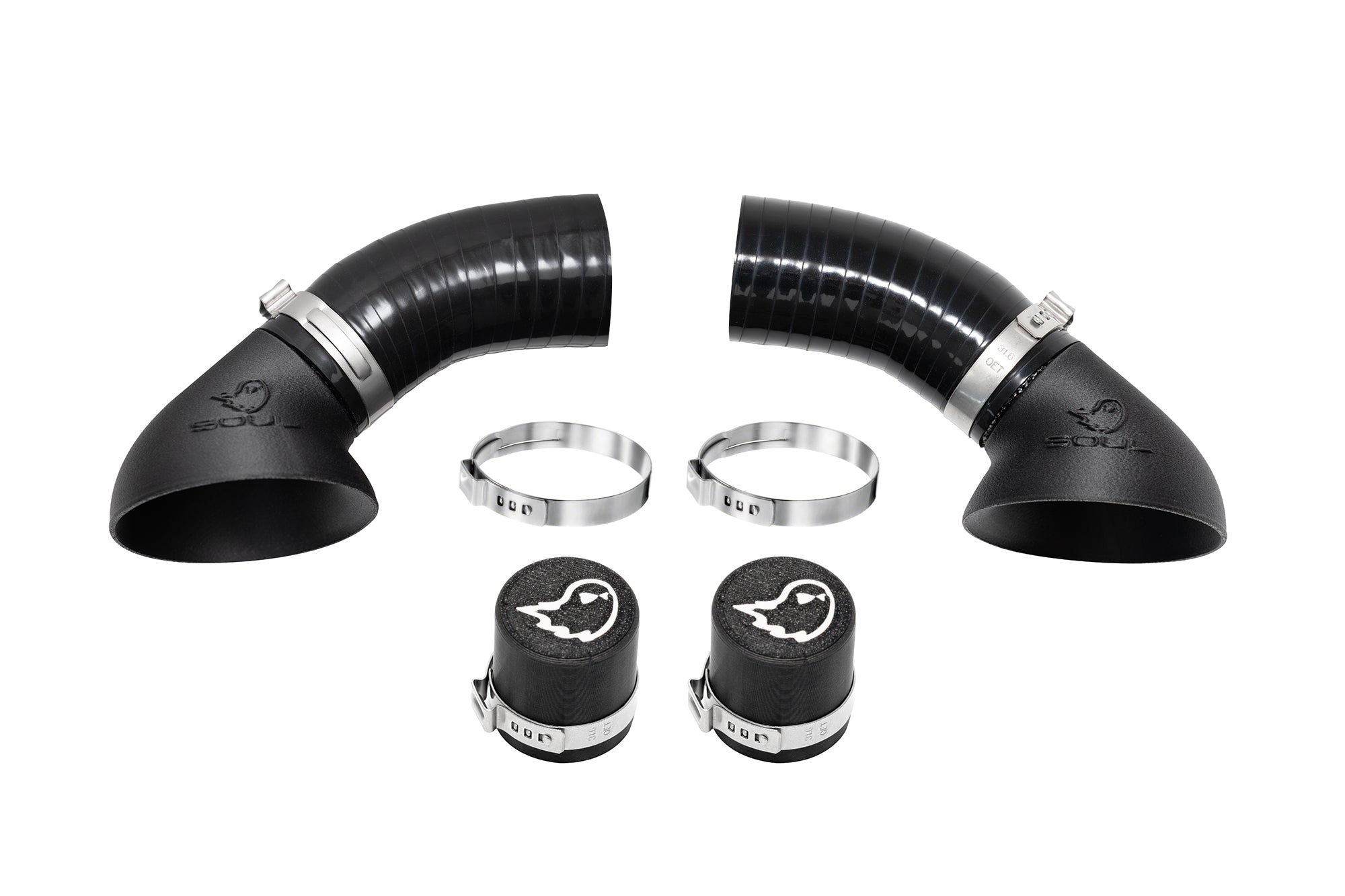 Soul 992.2 Turbo S performance exhaust system: VTA adapters with couplers