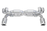 Soul 997.1 Turbo sport x-pipe exhaust system: sport X-pipe exhaust, front view