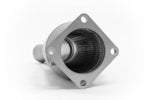 Soul 964 Carrera sport cats / cat bypass pipes: close-up of the inlet flange, end view