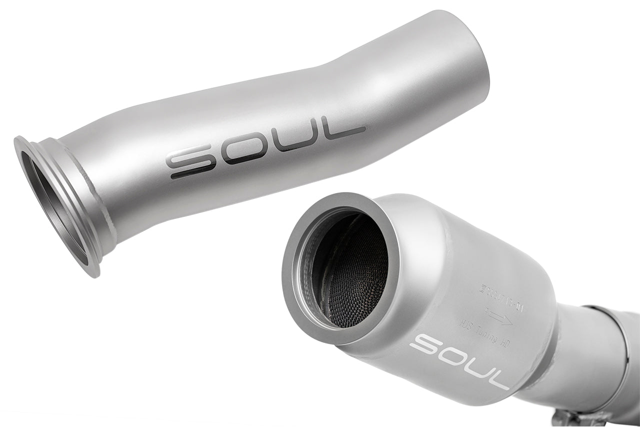 718 Boxster / Cayman competition downpipe conversion kits: conversion kit pipes with resonator
