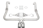 718 Boxster / Cayman performance exhaust system: performance exhaust with mounting hardware laid out