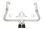 Soul 718 Boxster / Cayman performance exhaust system: performance exhaust, rear view with black tips