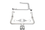 Soul 718 Boxster / Cayman track package: track package exhaust layout