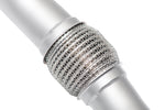 Soul 718 Boxster / Cayman performance exhaust system: close-up of the braided flex section