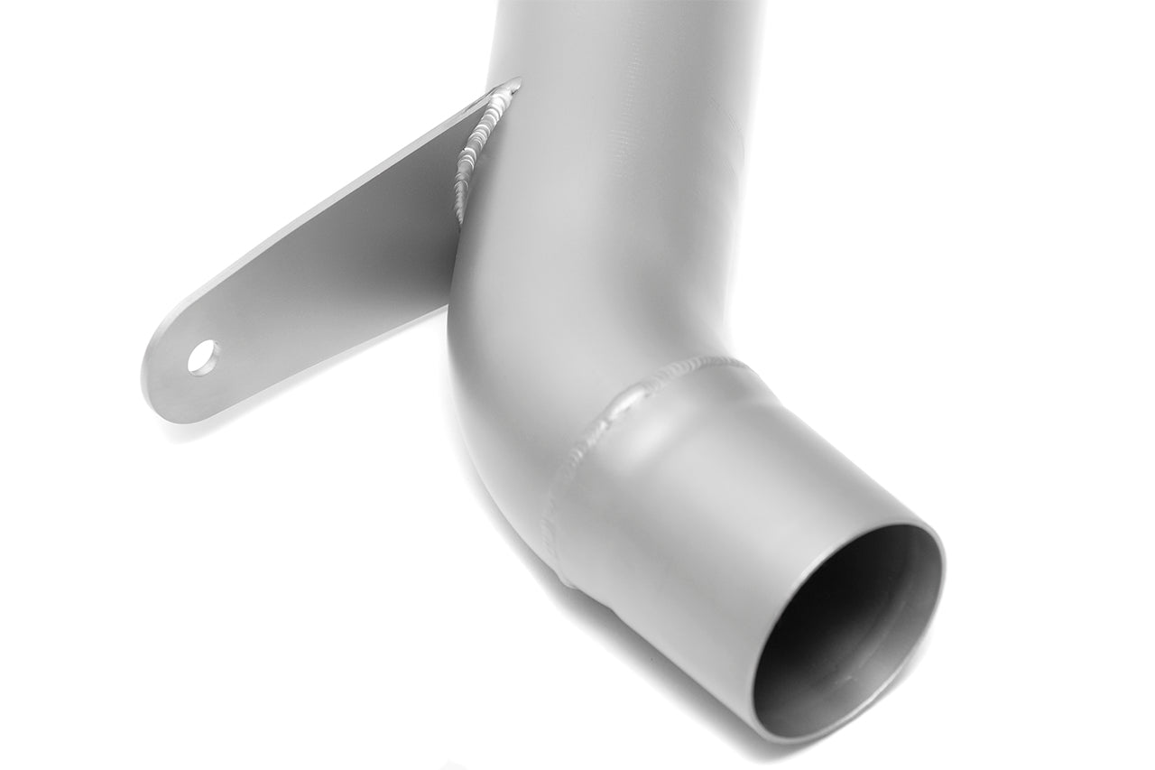 Soul 958.2 Cayenne secondary cat bypass pipes: close-up of the bypass pipe outlet