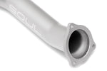 Soul 958 Cayenne secondary cat bypass pipes: close-up of a bypass pipe flange