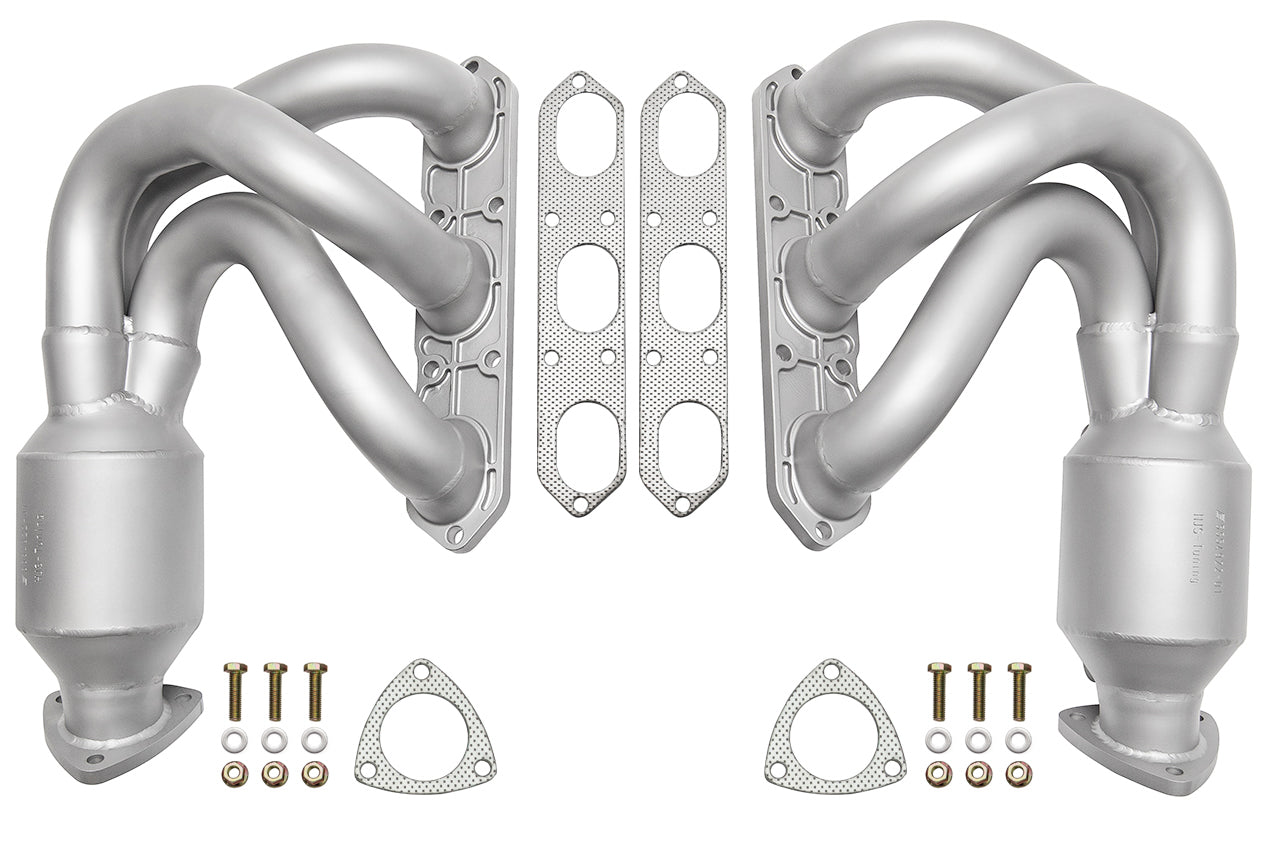 Soul 987.1 Boxster / Cayman long tube street headers: long-tube headers with gaskets and hardware